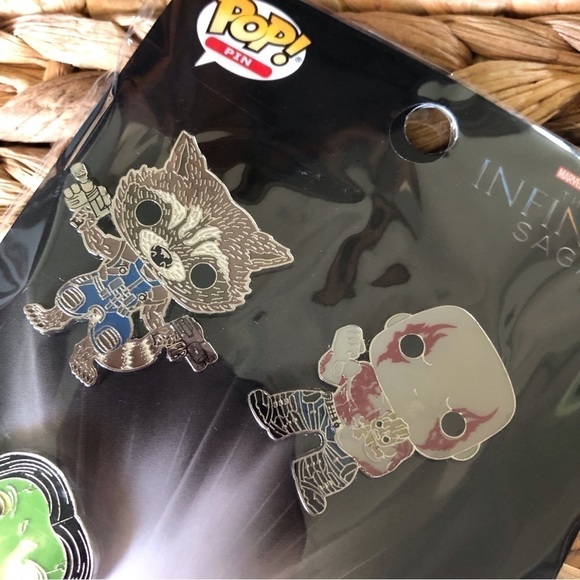 Funko Pop Marvel “The Infinity Saga” Guardians of the Galaxy pin set 4ct. - Picture 2 of 4